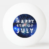 Vuurwerk in Blue Hue Party van 4 juli Pingpongbal (Achterkant)