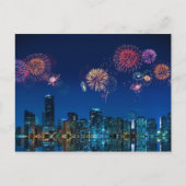 Vuurwerk in Brussel - Briefkaart (Voorkant)