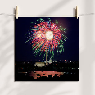 Vuurwerk in DC Poster