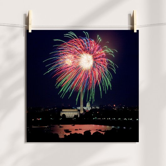 Vuurwerk in DC Poster