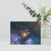 Vuurwerk in de ruimte briefkaart (Staand voorkant)