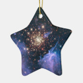 Vuurwerk in de ruimte Hemelse Ster Keramisch Ornament (Links)