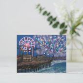 Vuurwerk in het Briefkaart Sky (Staand voorkant)