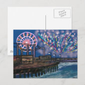 Vuurwerk in het Briefkaart Sky (Voorkant / Achterkant)