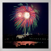 Vuurwerk in het Poster van gelijkstroom (Voorkant)