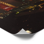 Vuurwerk in Houston Texas Poster (Hoek)