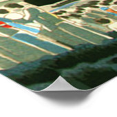 Vuurwerk in Kamo River Kyoto Kotozuka Eiichi 1950 Poster (Hoek)