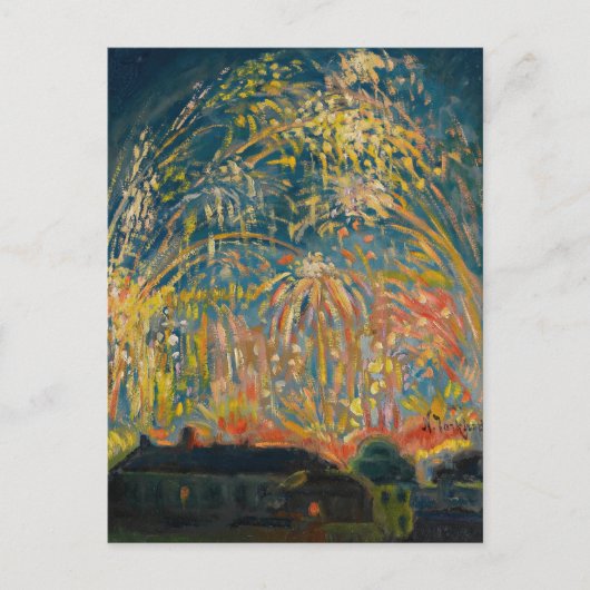 Vuurwerk in Nice | Nikolai Tarkhov Briefkaart (Voorkant)