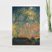 Vuurwerk in Nice | Nikolai Tarkhov Kaart (Voorkant)