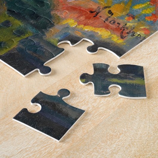 Vuurwerk in Nice | Nikolai Tarkhov Legpuzzel (Zijkant)