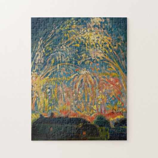 Vuurwerk in Nice | Nikolai Tarkhov Legpuzzel (Verticaal)