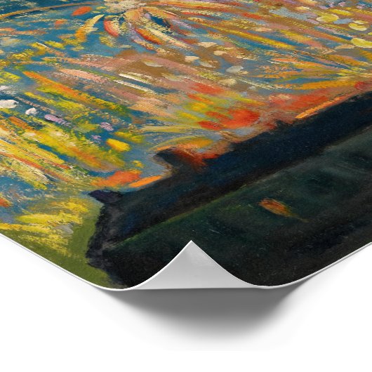 Vuurwerk in Nice | Nikolai Tarkhov Poster (Hoek)