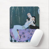 Vuurwerk in Parijs Art Deco Muismat (Met muis)