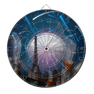 Vuurwerk in Parijs Dartbord