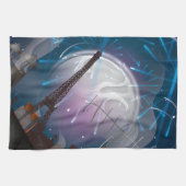 Vuurwerk in Parijs Theedoek (Horizontaal)