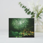 Vuurwerk in Recco Briefkaart (Staand voorkant)