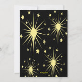 Vuurwerk in Sky Vierde uitnodiging van juli (Achterkant)