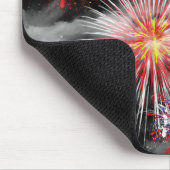 Vuurwerk in wolken muismat (Hoek)