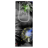 vuurwerk in wolken wijn cadeautas (Voorkant)