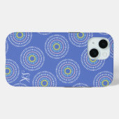 Vuurwerk Japans Blauw Case-Mate iPhone Case (Achterkant (horizontaal))