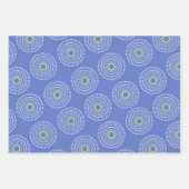 Vuurwerk Japans Blauw Inpakpapier Vel (Voorkant 2)