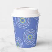 Vuurwerk Japans Blauw Papieren Bekers (Links)