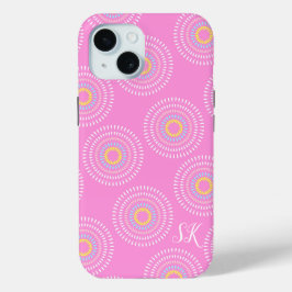 Vuurwerk Japans Roze iPhone 15 Case