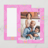 Vuurwerk Japans Roze Notitiekaartje (Voorkant / Achterkant)