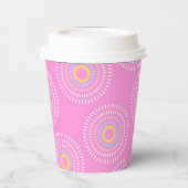 Vuurwerk Japans Roze Papieren Bekers (Links)