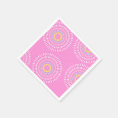 Vuurwerk Japans Roze Servet (Hoek)