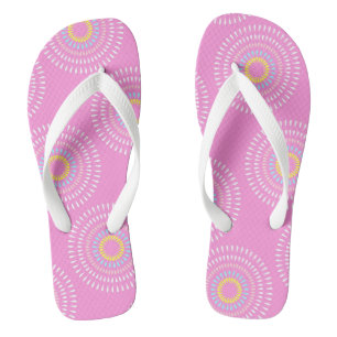 Vuurwerk Japans Roze Teenslippers