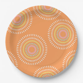 Vuurwerk Japans Sinaasappel Papieren Bordje