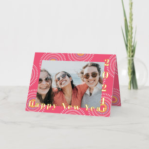 Vuurwerk Japanse Cherry Folie Feestdagenkaart
