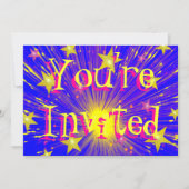 Vuurwerk 'Je bent uitgenodigd' uitnodiging (Voorkant)