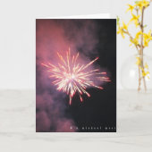 Vuurwerk Kaart (Gele Bloem)