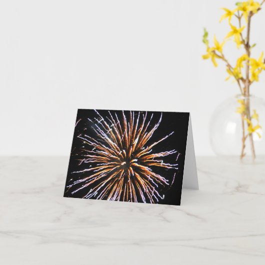 Vuurwerk Kaart (Gele Bloem)