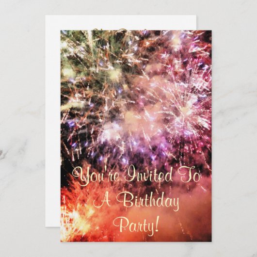 VUURWERK KAART (Voorkant / Achterkant)