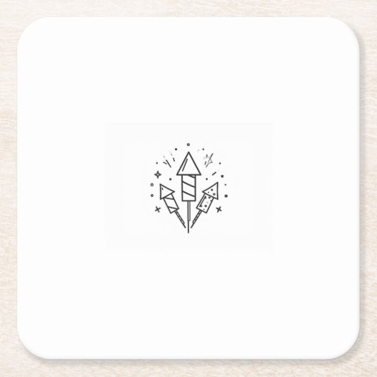 vuurwerk kartonnen onderzetters (Voorkant)