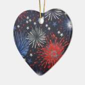 Vuurwerk Keramisch Ornament (Links)
