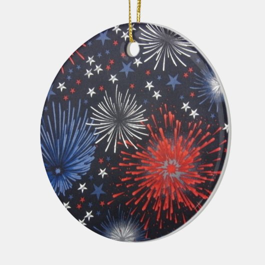 Vuurwerk Keramisch Ornament (Links)