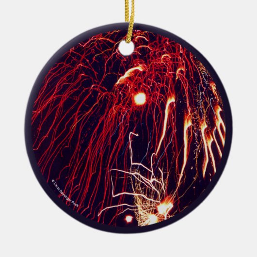 Vuurwerk Keramisch Ornament (Voorkant)