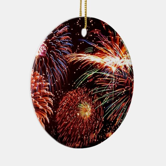 Vuurwerk Keramisch Ornament (Rechts)