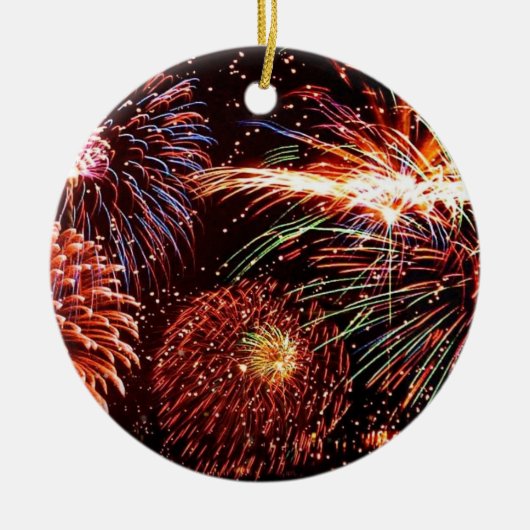 Vuurwerk Keramisch Ornament (Voorkant)