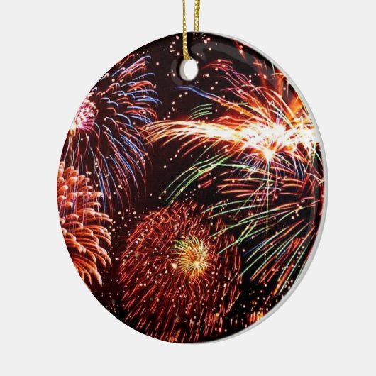 Vuurwerk Keramisch Ornament (Links)