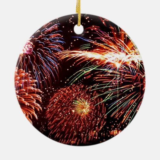 Vuurwerk Keramisch Ornament (Achterkant)