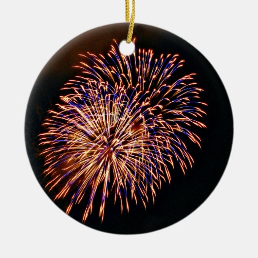 Vuurwerk Keramisch Ornament (Voorkant)