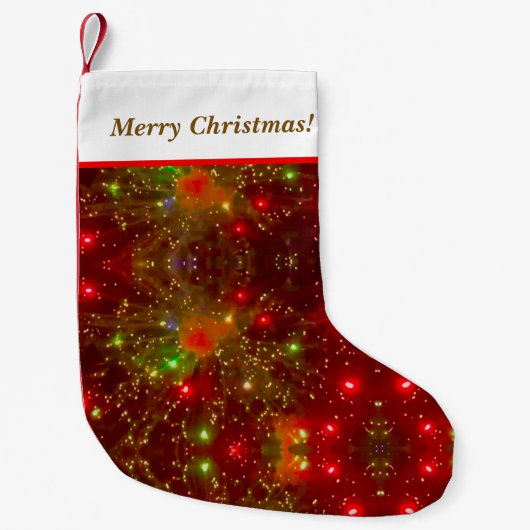 Vuurwerk kerststooking kleine kerstsok (Voorkant)