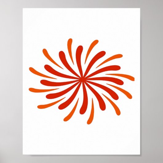 Vuurwerk Klassiek Poster (Voorkant)
