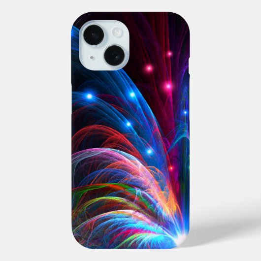 Vuurwerk - Kleurrijke Fractal Art Case-Mate iPhone Case (Achterkant)