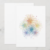 Vuurwerk Knalvuurwerk Pyrotechnicus Nieuwjaarsgesc Kaart (Voorkant / Achterkant)